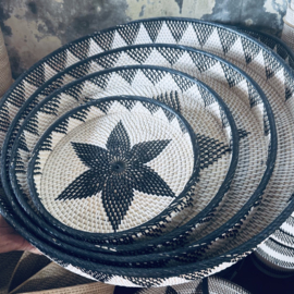 Dienbladen rond Baki van rattan Ø30/40/50/60cm
