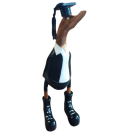 Houten eend student