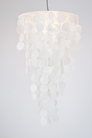Capiz shell hanging lamp Medium 40x60 white