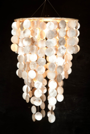 Capiz shell hanging lamp Medium 40x60 gold