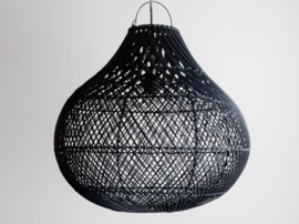 Hanglamp Tegallalang  50 cm diameter  Zwart Rotan