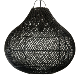 Hanging lamp Tegallalang 50 cm diameter Black Rattan