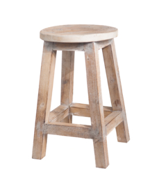 Houten krukje natural wood