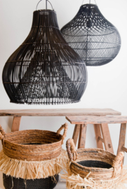 Hanging lamp Tegallalang 50 cm diameter Black Rattan