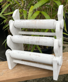 Houten armbanden houder - 3 rollen