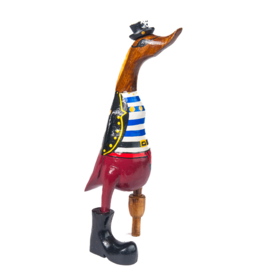 Houten eend piraat