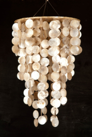 Capiz shell hanging lamp Medium 40x60 gold