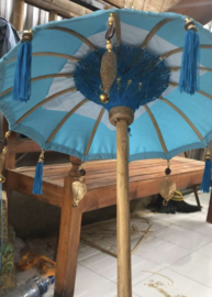 Bali parasolletje tafelmodel Turquoise