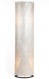 Vloerlamp schelpenlamp mozaiek wit ovaal 160cm