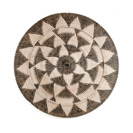Rotan wandbord Pelat decor XXL Ø70cm incl. hanglus