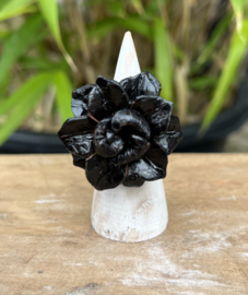 Leren ringen met bloempje