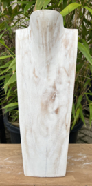 Houten buste ketting houder