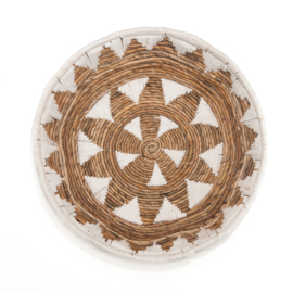 Tafelmand Tali naturel wit waterhyacint/touw