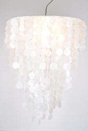 Capiz shell hanging lamp Large 60x80 white
