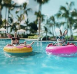 Pullin: Pool - Boxer - Lichtblauw