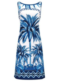 Sunflair: Palmtree - Kleed - Blauw/Wit