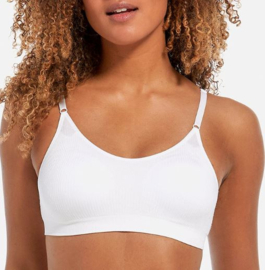 Magic Bodyfashion: Ribbed Comfort Bra - BH Top - Wit