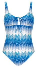 Olympia: Zigzag - Badpak - Blauw