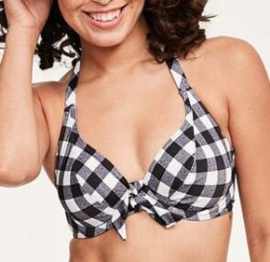 Freya: Totally Check - Halter- Zwart/Wit
