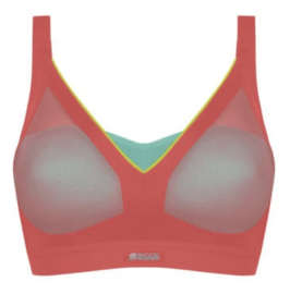 Shock Absorber: Shaped Padded Support - Sport BH - Oranje/Aqua