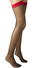 Wolford: Eyla - Stay-Up - Zwart/Rood