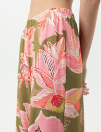 Mey: Flower Whirl - Broek - Kaki/Pink