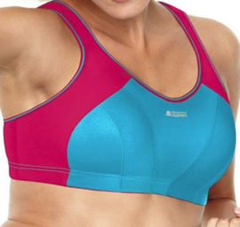Shock Absorber: Support - Sport BH - Turkoois/Fuchsia