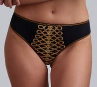 Marlies Dekkers: Pirate Queen - Butterfly slip - Zwart/Goud