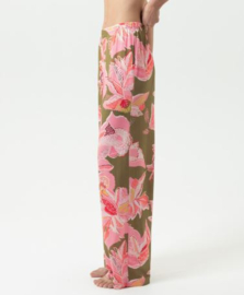Mey: Flower Whirl - Broek - Kaki/Pink