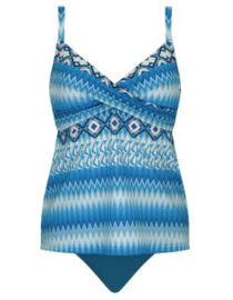 Sunflair: Zigzag - Tankini - Blauw