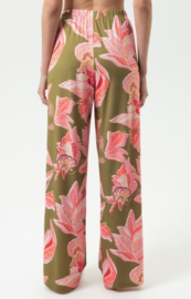Mey: Flower Whirl - Broek - Kaki/Pink