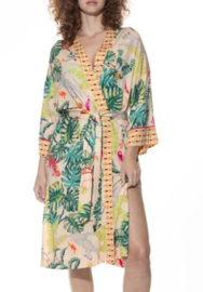 Mey: Mystic jungle - Kimono - Ivoor/Multi