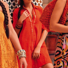 Iconique: Romina - Kleed - Oranje