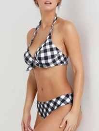 Freya: Totally Check - Halter- Zwart/Wit