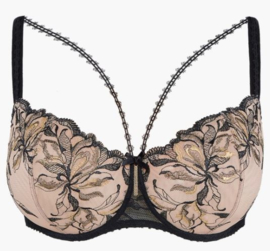 Aubade: Encre de Chine - Balconette - Zwart/Goud