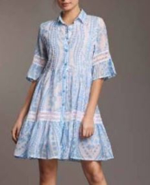 Iconique: Elsa - Kleed - Wit/Blauw