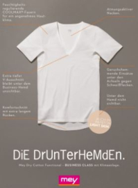 Mey: Dry Cotton Functional - V-neck - Wit
