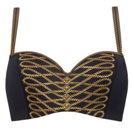 Marlies Dekkers: Pirate Queen - Corbeille - Zwart/Goud