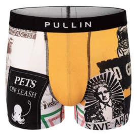 Pullin: Labels - Boxer - Oker/Zwart