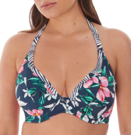 Fantasie: Port Maria - Halter - Blauw/Multi