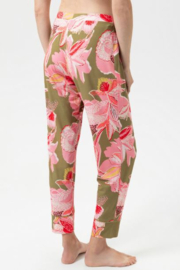 Mey: Flower Whirl - Broek 3/4 - Kaki/Pink