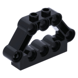 32333 Technic, Pin Connector Block 1 x 5 x 3, V-Engine Holder black