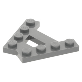15706 Dark Bluish Gray Wedge, Plate A-Shape with 2 Rows of 4 Studs