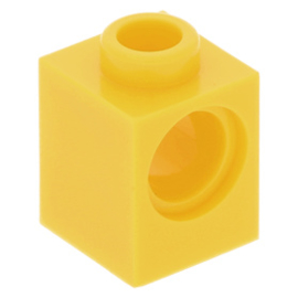6541 Technic Brick 1 x 1 with Hole yellow