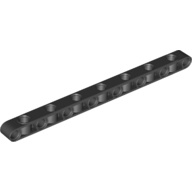 71710 Black Technic, Liftarm, Modified Perpendicular Holes Thick 1 x 15