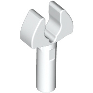 48729b White Bar 1L with Clip Mechanical Claw, Cut Edges and Hole on Side