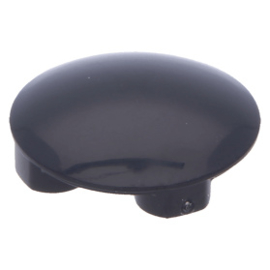 2654 / 54196 Black Plate, Round 2 x 2 with Rounded Bottom (Boat Stud)