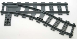 53404 Dark Bluish Gray Train, Track Plastic (RC Trains) Switch Point Right