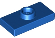 15573 Blue Plate, Modified 1 x 2 with 1 Stud with Groove and Bottom Stud Holder (Jumper)