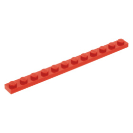 60479 Red Plate 1 x 12